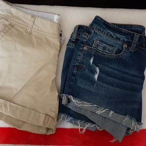 2 pair midi shorts